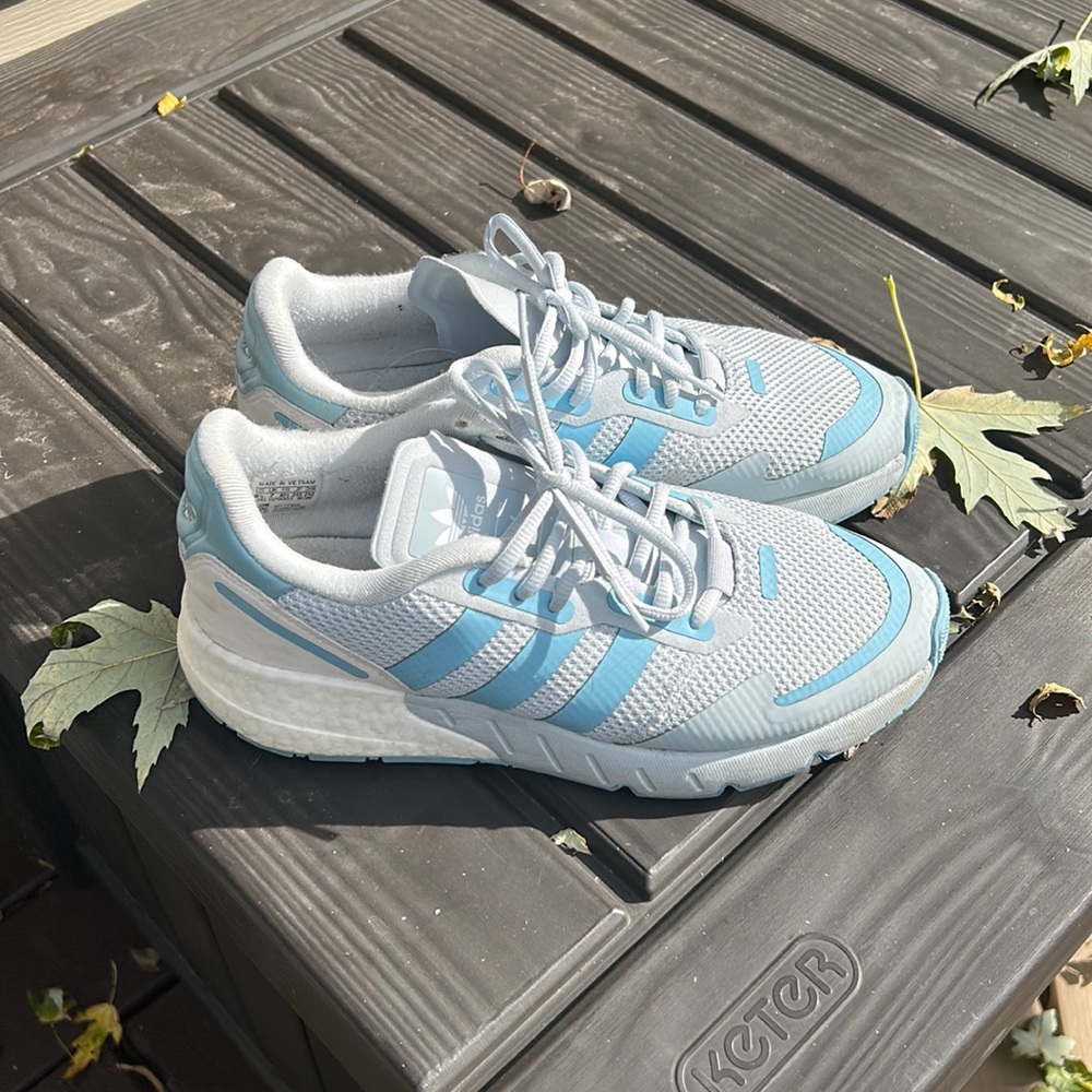 Blue adidas zx